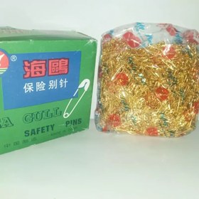 تصویر سنجاق قفلی طلایی 