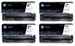 تصویر کارتریج لیزری اچ‌ پی مدل 216A ست چهار رنگ (آبی، قرمز، زرد و مشکی) HP Laser Cartridge Model 216A Four-Color Set (Cyan, Magenta, Yellow, Black)