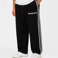 تصویر شلوار اسلش بگ مردانه مشکی | پارچه گلکسی، مناسب استایل روزمره و اسپرت 1404 