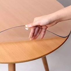 تصویر طلق رومیزی شفاف ضخامت ۲ میل عرض ۷۰ سانتی‌متر 