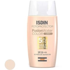 تصویر کرم ضد آفتاب ایزدین رنگی فیوژن واتر Isdin Fusion Water SPF50 