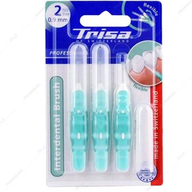 تصویر براش بین دندانی پرفشنال سایز 1 تریزا Trisa Perfoshinal Interdental Brush Size 1