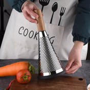 تصویر رنده مخروطی دسته چوبی بزرگ شنگیا کد 0527 Wooden Handle Conical Grater