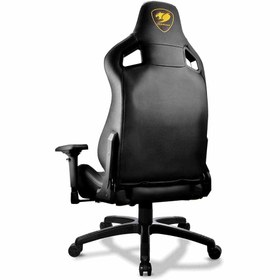 تصویر صندلی گیمینگ کوگار Cougar Armor S black Cougar Gaming Chair Armor S Royal, Steel-Frame, Breathable PVC Leather, 180° Recliner System, 120Kg Weight Capacity, 4D Adjustable Arm-Rest, Steel 5-Star Base, Suede-Like TExture