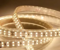 تصویر ریسه شلنگی 2835 وایرلس شیله تراکم 180 لامپ سری طلایی 