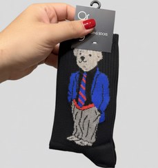 تصویر جوراب ساقدار کش انگلیسی تدی 