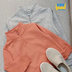 تصویر سویشرت پسرانه نیم زیپ ساده 