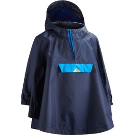 تصویر پانچو کچوا خردسال Quechua Kids’ waterproof hiking poncho - mh100 kid aged 2-6 - navy blue 