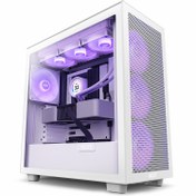 تصویر کیس NZXT H7 Flow - Matte White/Black 