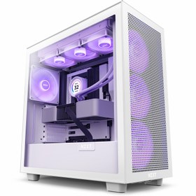 تصویر کیس NZXT H7 Flow - Matte White/Black 