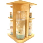 تصویر ست جای ادویه 8 پارچه شیشه ای مدل بی رنگ 