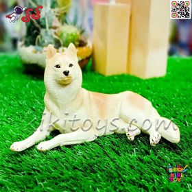 تصویر فیگور حیوانات ماکت سگ هاسکی سیبری اسباب بازی 2796 Siberian Husky fiqure 