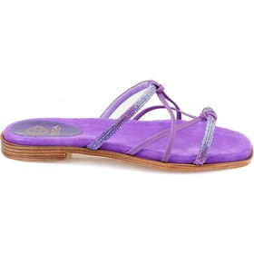 تصویر Desa Grace Purple Woman Slipper Stone Bright 