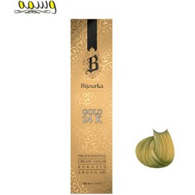 تصویر رنگ مو بیجورکا بلوند زیتونی روشن شماره 8.3 حجم 100 میلی لیتر Bijourka Light Matt Blonde Color Hair No.8.3 100ml