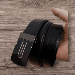 تصویر کمر بند چرمی با پلاک 