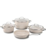 تصویر سرویس پخت و پز 7 پارچه کرکماز مدل A2674 Lumia Korkmaz Lumia 7 Piece Cookware Set