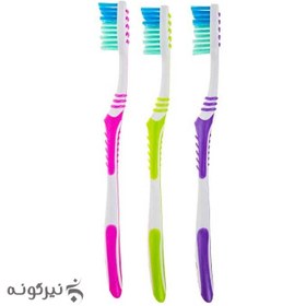 تصویر پک سه عددی مسواک اکسترا کلین کلگیت مدل متوسط ا Colgate Extra Clean Medium Toothbrush 3Pack Colgate Extra Clean Medium Toothbrush 3Pack