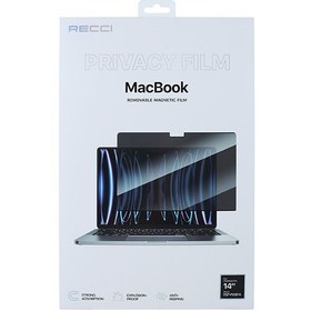 تصویر محافظ صفحه نمایش حریم شخصی مگنتی مک بوک پرو 14.2 اینچ رسی مدل RSP-P03FA Recci MacBook Pro 14.2 inch Magnetic Privicy Glass RSP-P03FA