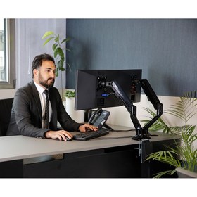 تصویر پایه نگهدارنده دو قلو مانیتور ارگو مدل WLA004 