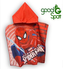 تصویر حوله پانچو اسپایدرمن 