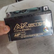تصویر باطری موتورسیکلت ۱۲ ولت ۷ آمپر پهن خارجی تایلندی 