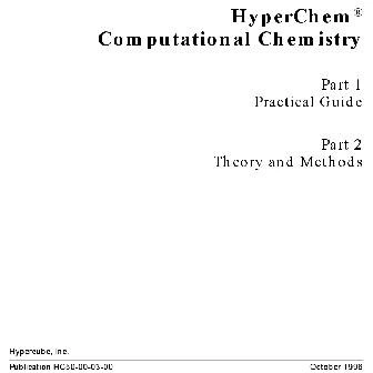 خرید و قیمت دانلود کتاب Hyperchem Computation Chemistry | ترب