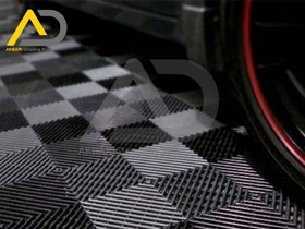 تصویر کف پوش پلاستیکی مشکی مخصوص مراکز دیتیلینگ و تعمیرگاهی مدل Plastic Car Detailing - Garage Floor Tiles Black 40x40 
