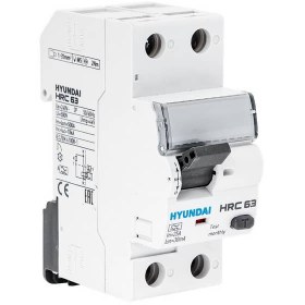 تصویر کلید محافظ جان ایمن جان ۳۲ آمپر تکفاز هیوندای HRC63-G RESIDUAL CURRENT CIRCUIT BREAKER HYUNDAI HRC63-G