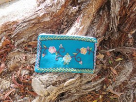 تصویر پته ابی فیروزه ای پته دوزی سنتی