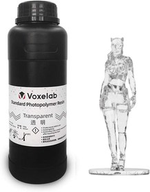 تصویر رزین رنگ شفاف 500 گرمی VOXELAB 3D Printer Resin - ارسال 20 روز کاری 