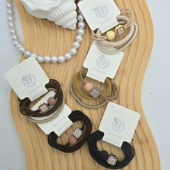 تصویر کش مو کارتی 3عددی (مدل شبدر 4 پر) 