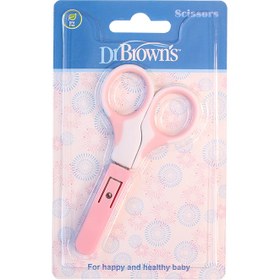 تصویر قیچی کودک دکتر براونز - صورتی ا Dr Browns Scissors - Pink Dr Browns Scissors - Pink
