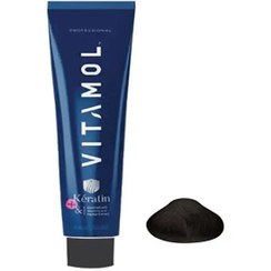 تصویر رنگ مو مردانه ویتامول Vitamol رنگ مشکی حجم 120ml Vitamol men's hair color, black color, volume 120ml