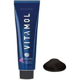 تصویر رنگ مو مردانه ویتامول Vitamol رنگ مشکی حجم 120ml Vitamol men's hair color, black color, volume 120ml