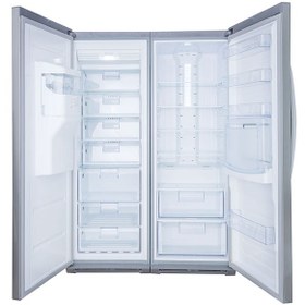 تصویر یخچال فریزر دو قلو هیمالیا مدل پاناروما پلاس - استیل Himalaya dual refrigerator freezer model Panorama Plus - stainless steel