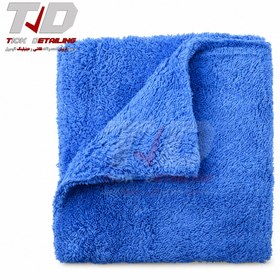 تصویر دستمال حوله‌ای مایکروفایبر آبی سورین بو مدل 40×40 Surainbow Microfiber Towel 