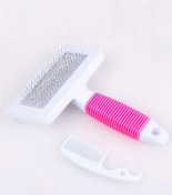 تصویر برس سیمی همراه با شانه پت کینگ 