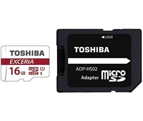 تصویر رم میکرو اس‌دی 16 گیگابایت Toshiba 16GB EXCERIA M302 microSDHC Class 10 