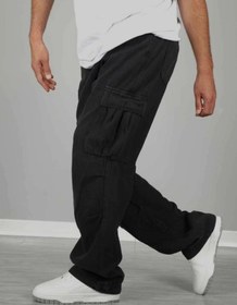 تصویر شلوارکارگو شش جیب مردانه کتان دمپا گت دار - 110 / Men's six-pocket cotton cargo pants with gaiters