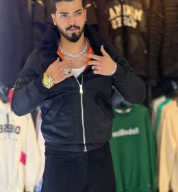 تصویر کاپشن خلبانی الفا کد 10048 سایز L سبز 