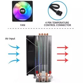 تصویر خنک کننده پردازنده COOLMOON G400 COOLMOON G400 FOR PIPE