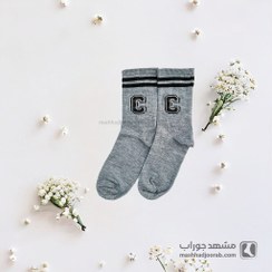 تصویر جوراب زنانه ساق بلند طرح C 