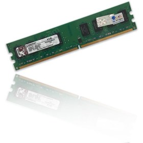 تصویر رم کامپيوتر کينگستون مدل DDR2 FSB 800 ظرفيت 2 گيگابايت استوک RAM 2.0 gb ddr2 fsb 800 KingSton stock