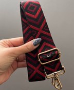 تصویر بند طرحدار کد 41 - زرشکی / طلایی strap sn41