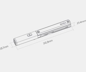 تصویر چراغ قوه سه کاره ضدآب شیائومی مدل Multitool Xiaomi Nextool N1 flashlight-scissors-knife 