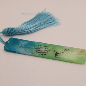 تصویر بوک مارک طرح سبز 