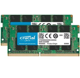 تصویر رم لپ تاپ DDR4 دو کاناله 3200 مگاهرتز CL22 کروشیال ظرفیت 16 گیگابایت Crucial DDR4 3200MHz CL22 Single Channel Desktop RAM - 16GB