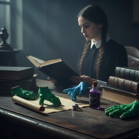 تصویر جا کلیدی دست هیولا Wednesday 