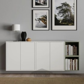 تصویر کابینت دارای 2 درب و 1 قفسه ایکیا مدل IKEA EKET رنگ سفید تحویل 29 روزه IKEA EKET