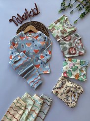 تصویر ست بلوز شلوار پنبه‌ای پسرانه - ۵۰ / سوسمار 